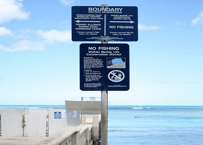 Hawaii Waikiki-Diamond Head Shoreline Area Closed to Fishing for 2021 Starting Jan 1st