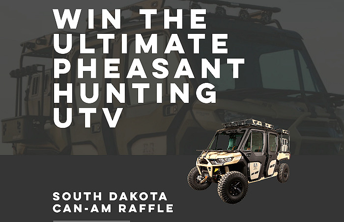 South Dakota 2021 Can-Am Raffle for a Chance to Win the Ultimate Rooster Chasing UTV