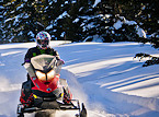 Snowmobiling in Black Hills, South Dakota