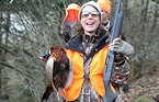 woman pheasant hunter