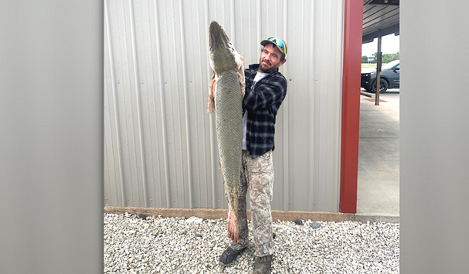 First-ever Alligator Gar Caught in Kansas